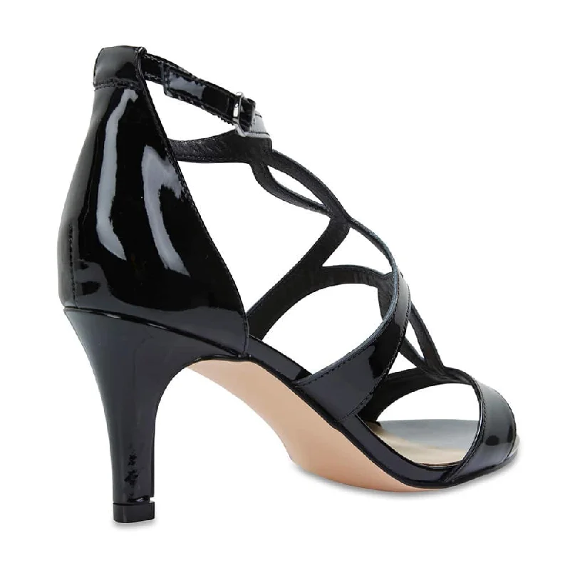 Abyss Heel in Black Patent