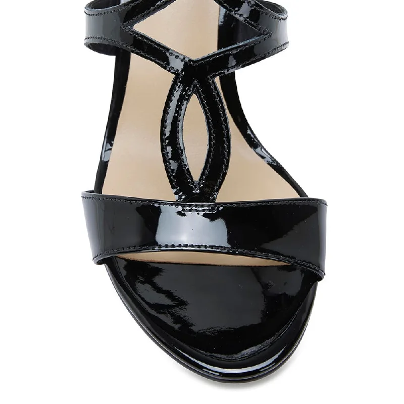 Abyss Heel in Black Patent