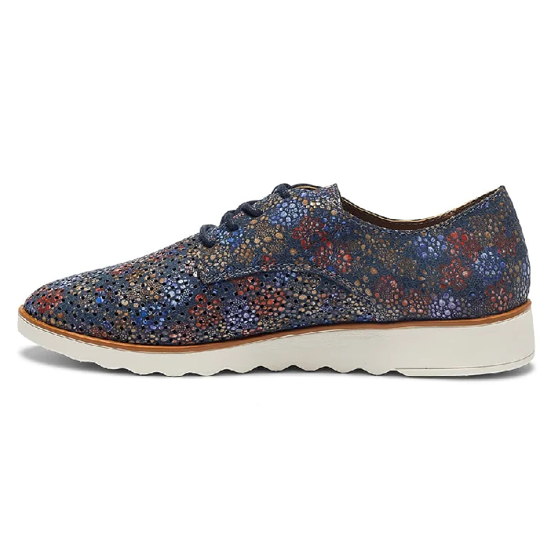 Deed Sneaker in Indigo Floral Leather