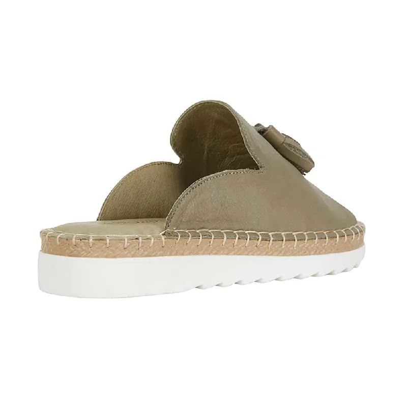 Elsa Sandal in Khaki Leather