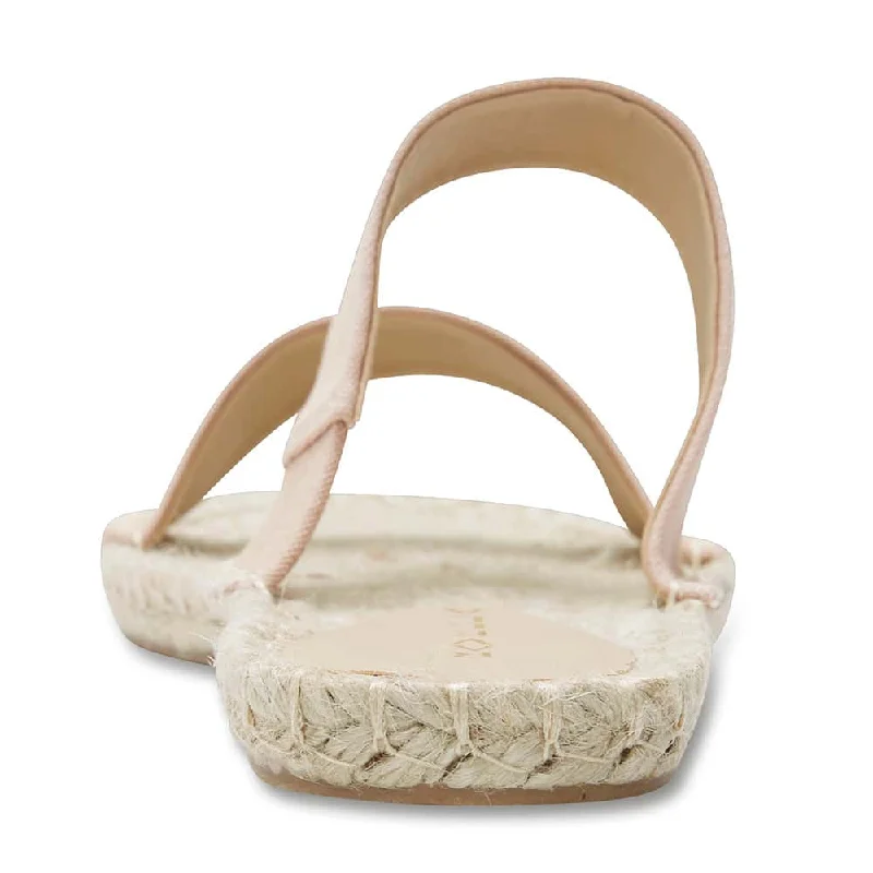 Embassy Sandal in Blush Canvas