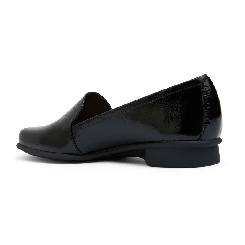 Knox Flat in Black Patent