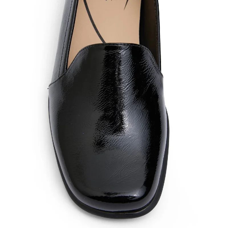 Knox Flat in Black Patent