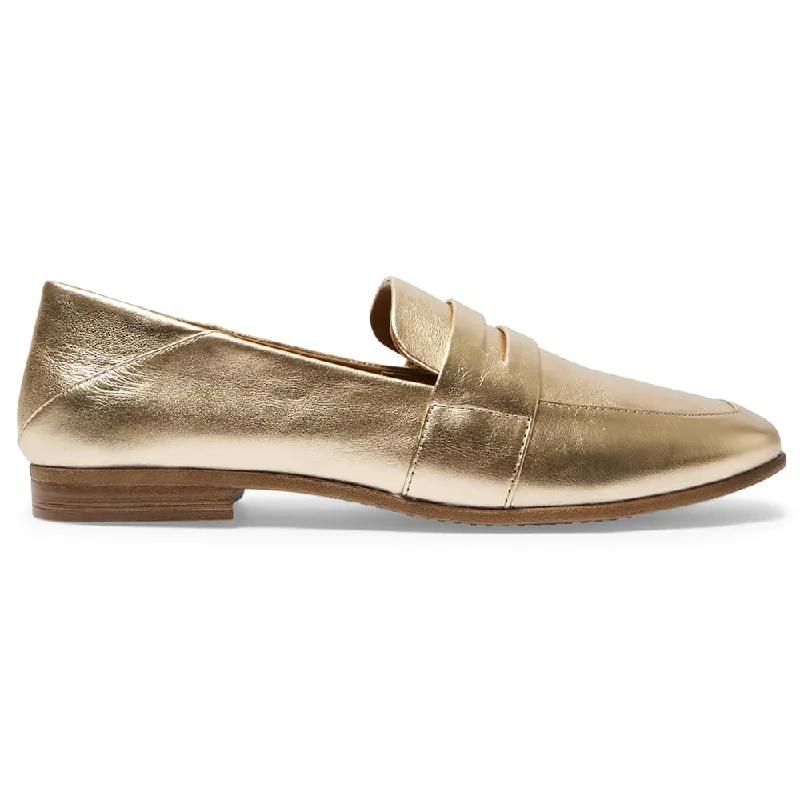 Lazaro Loafer in Gold Leather