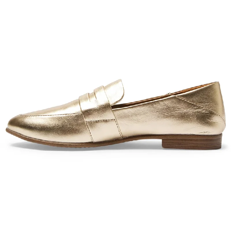 Lazaro Loafer in Gold Leather