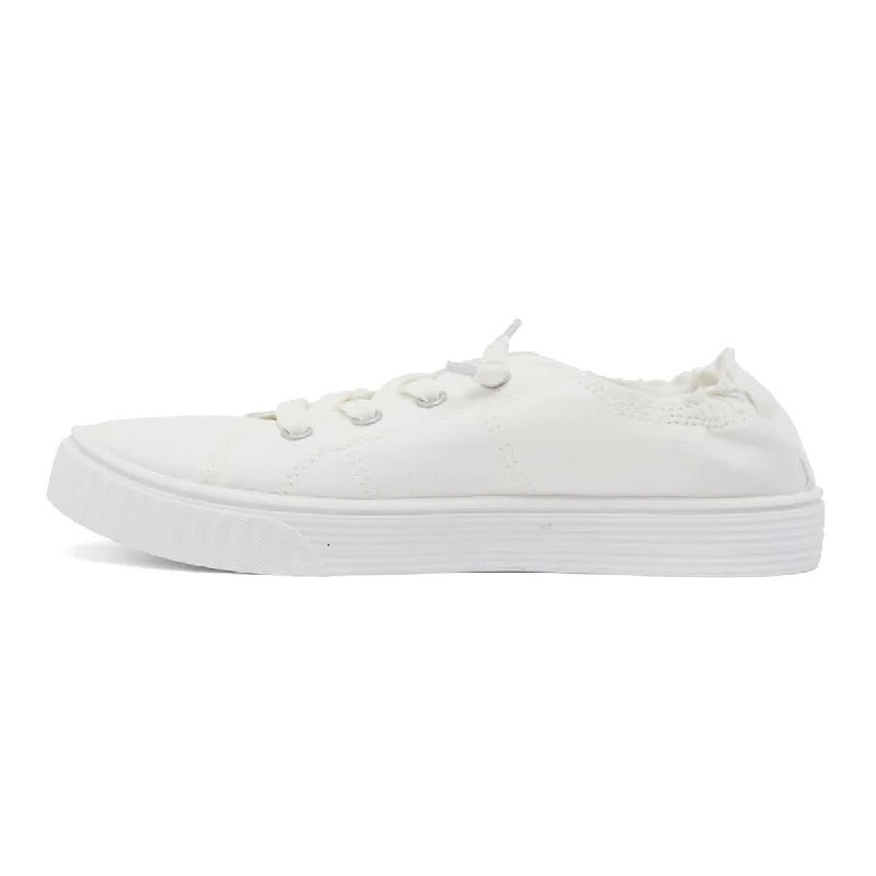 Mara Sneaker in White Canvas