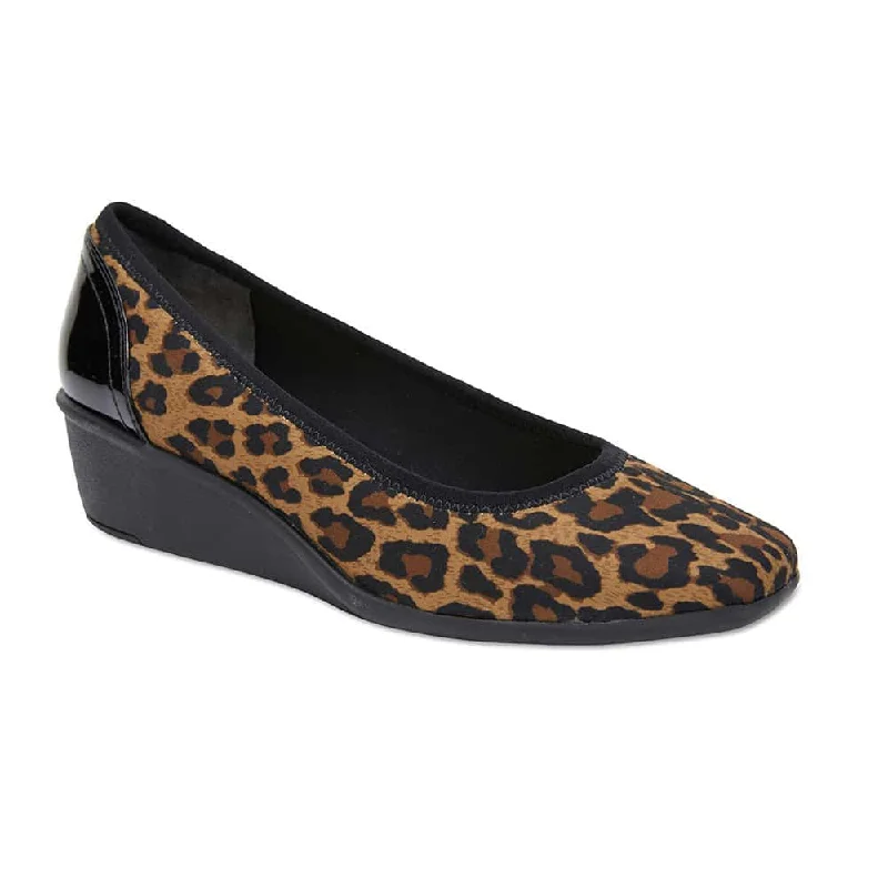 Prague Heel in Animal Fabric