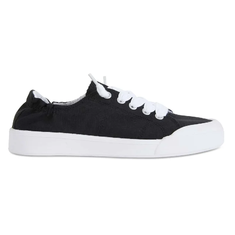 Switch Sneaker in Black Canvas