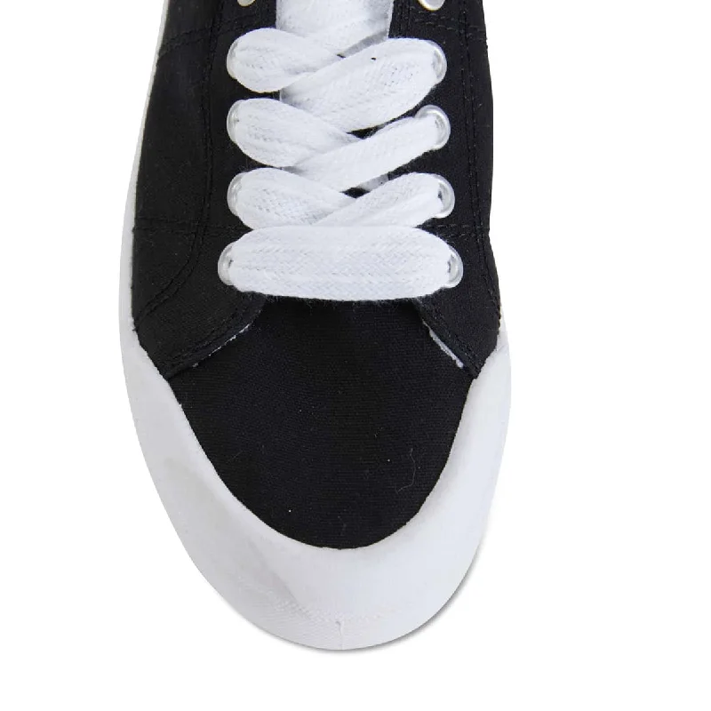 Switch Sneaker in Black Canvas