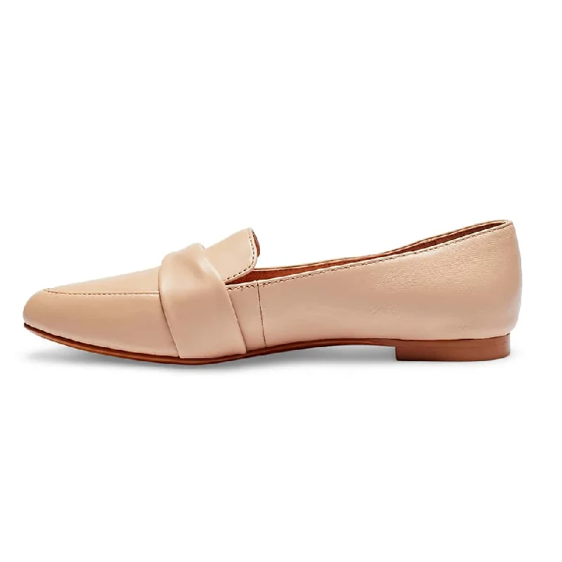 Taylor Flat in Nude Leather