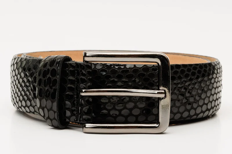 The King Black Leather Belt