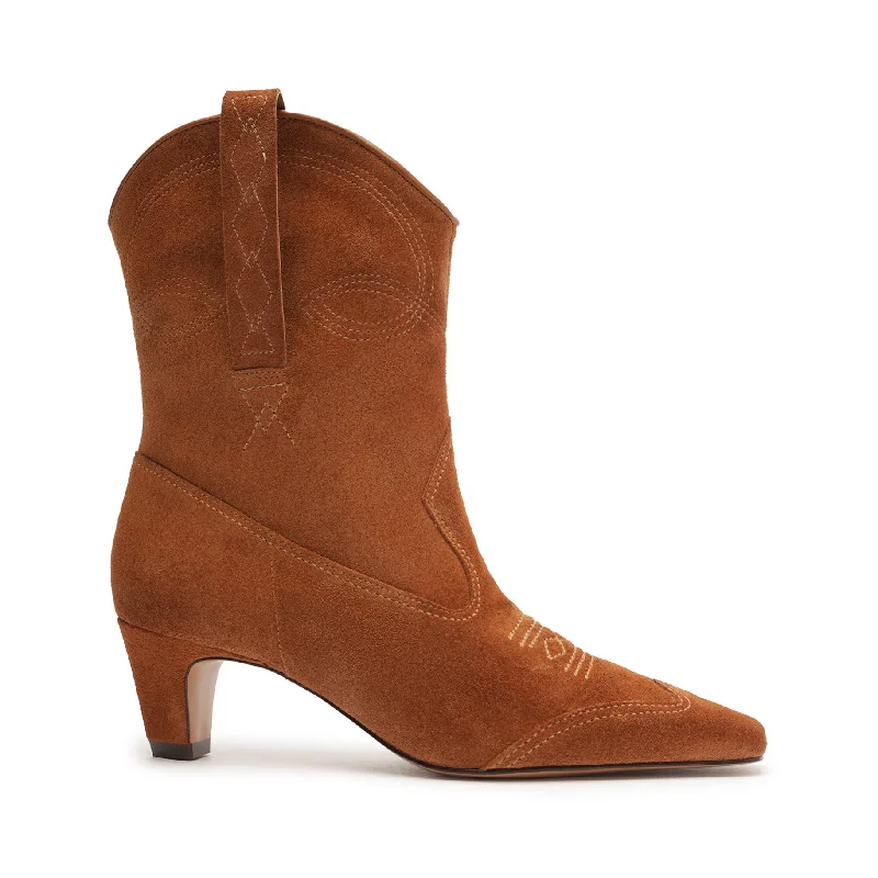 Allie Cow Suede Bootie