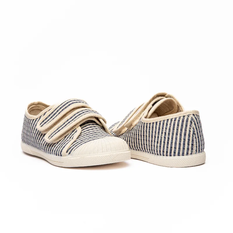 Canvas Double Sneaker in Stripes