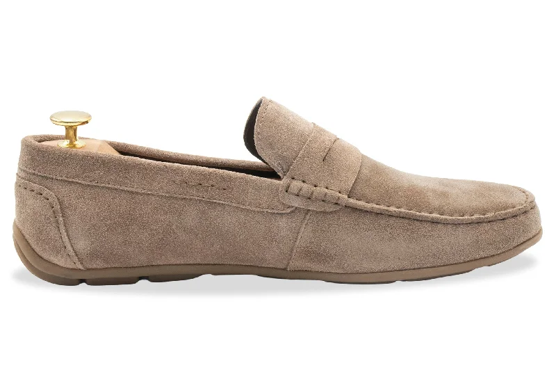 Gregores Sand Suede Penny Moccasins