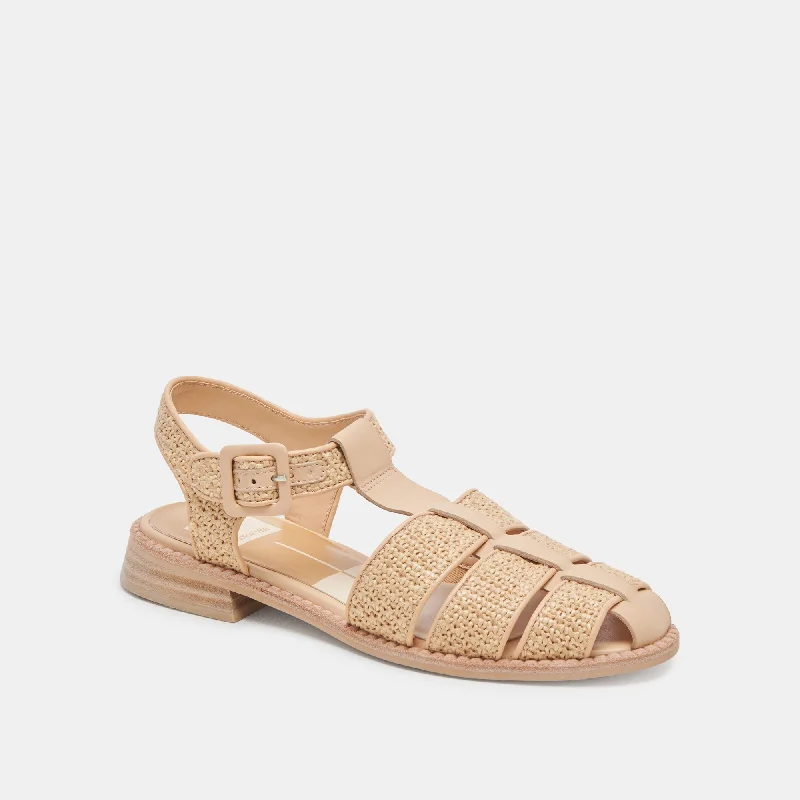 HOLIS SANDALS LT NATURAL RAFFIA