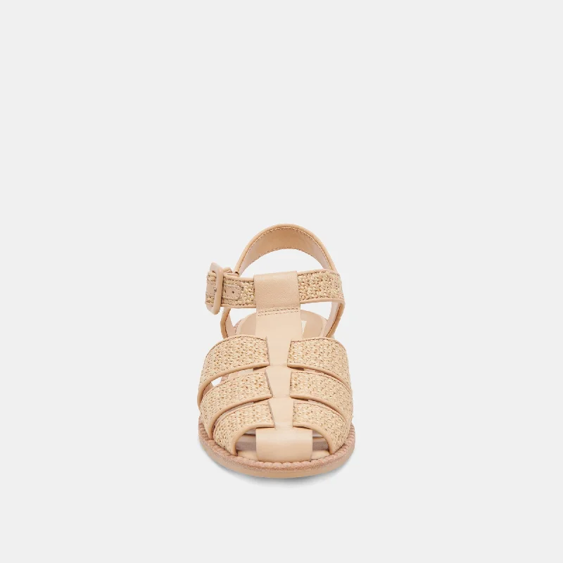 HOLIS SANDALS LT NATURAL RAFFIA