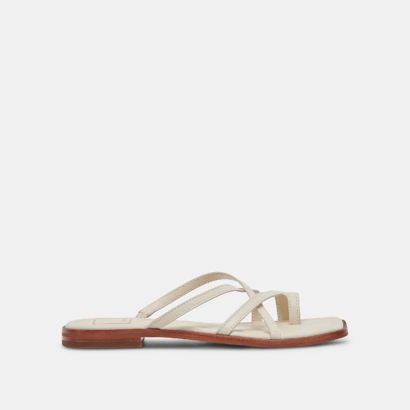 INDIGO SANDALS IVORY LEATHER