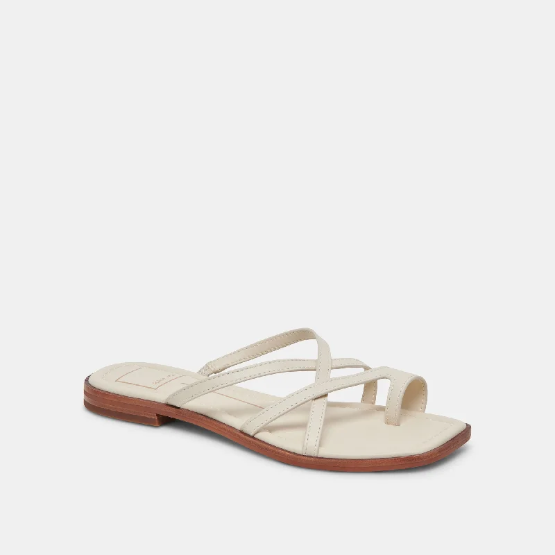 INDIGO SANDALS IVORY LEATHER