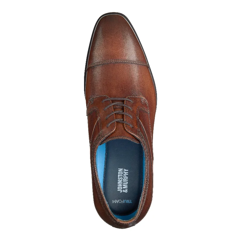 Johnston & Murphy - Gibbons Cap Toe Mahogany