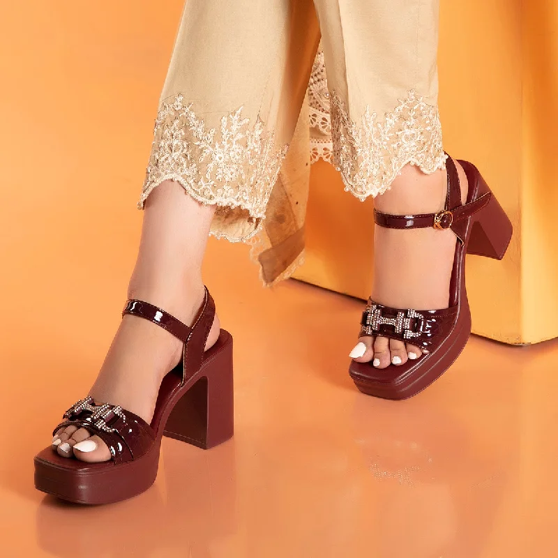 Maroon Formal Sandal 055433