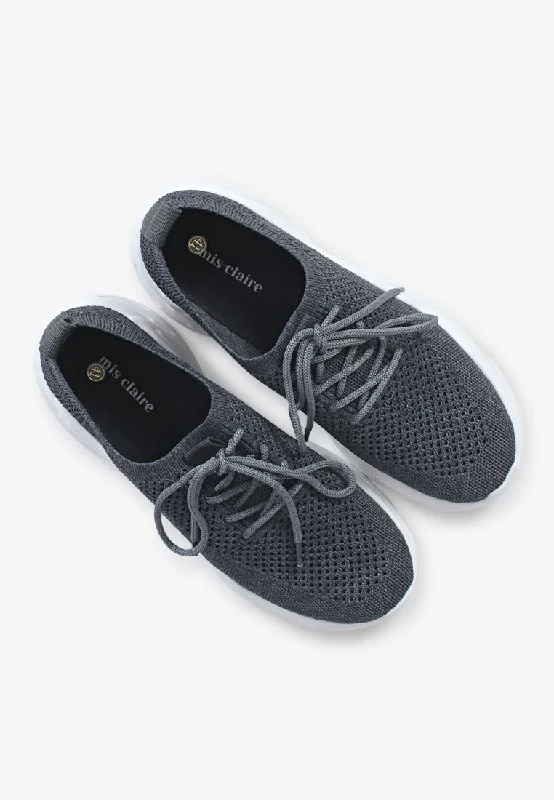 Turbo Mesh Chunky Streetwear Shoes - Dark Grey