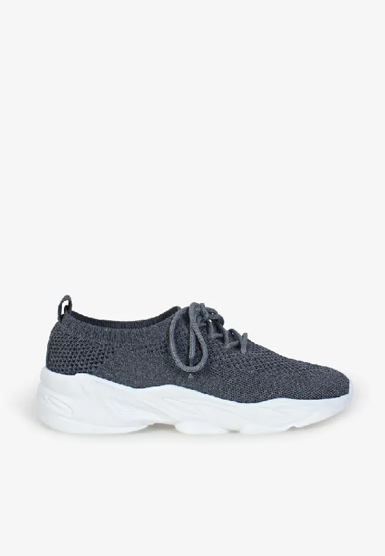 Turbo Mesh Chunky Streetwear Shoes - Dark Grey