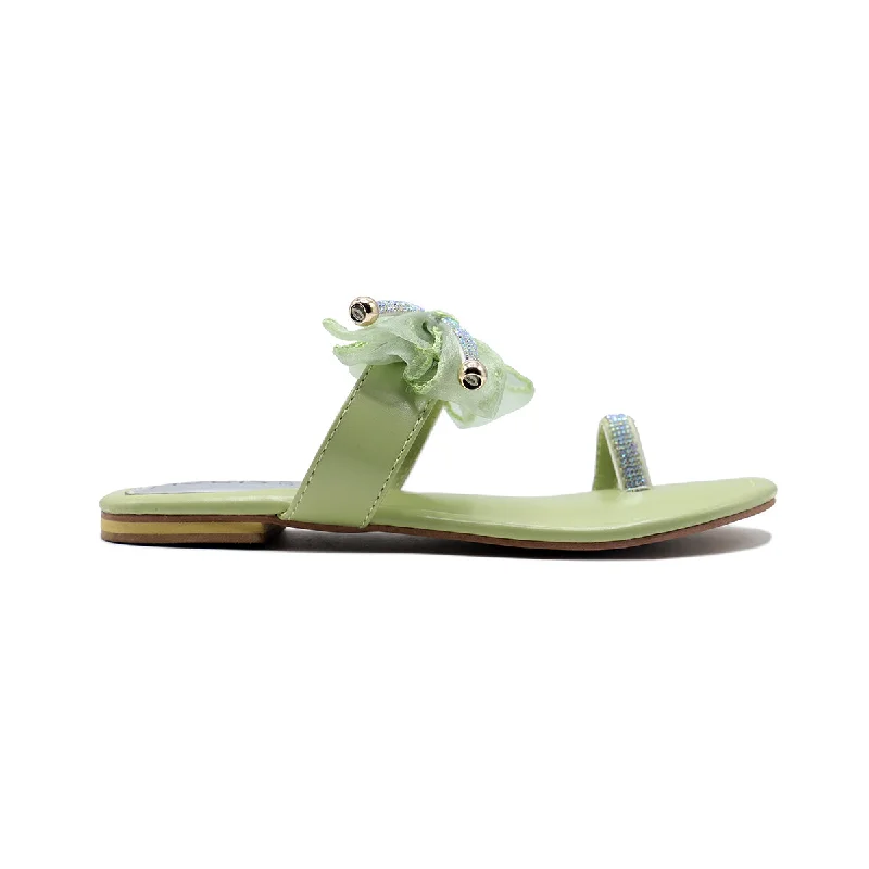 Mint Green Fancy Chappal L00100002