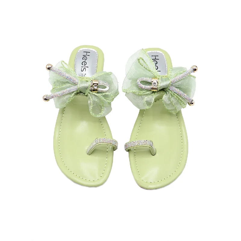 Mint Green Fancy Chappal L00100002