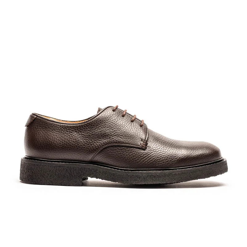 PABLO Mens Dark Chocolate | Grain Leather Derby