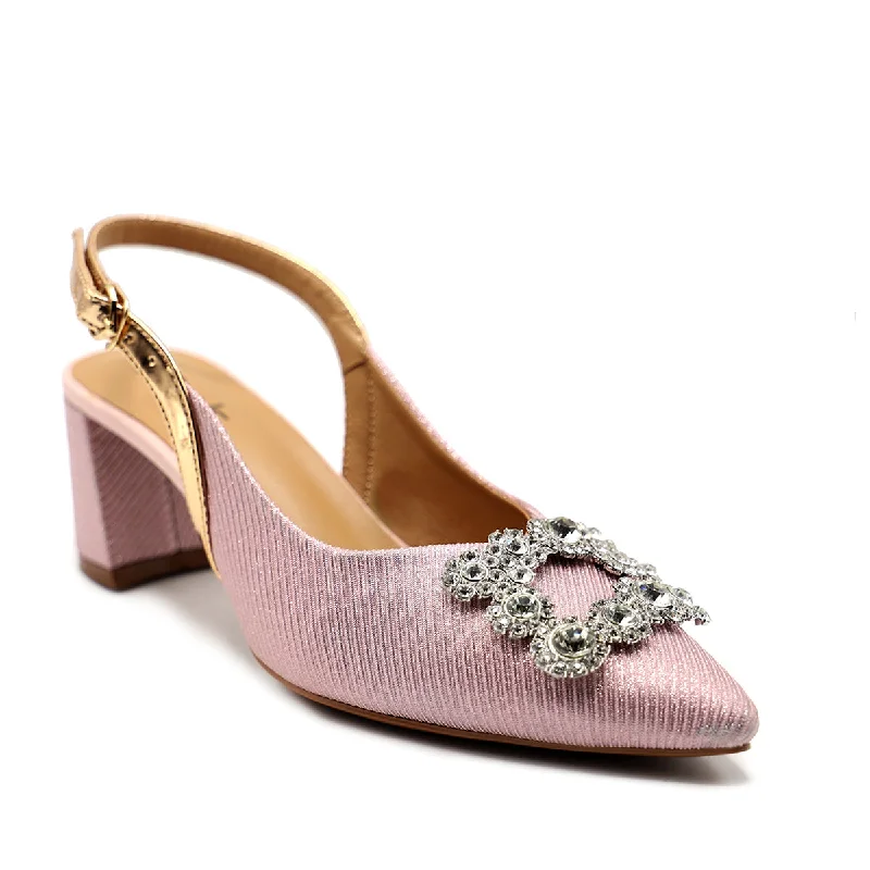 Peach Formal Sling Back 085435