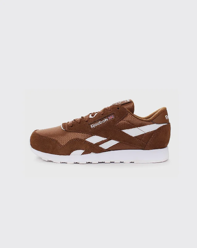 Reebok CL Nylon Shoe - Brown