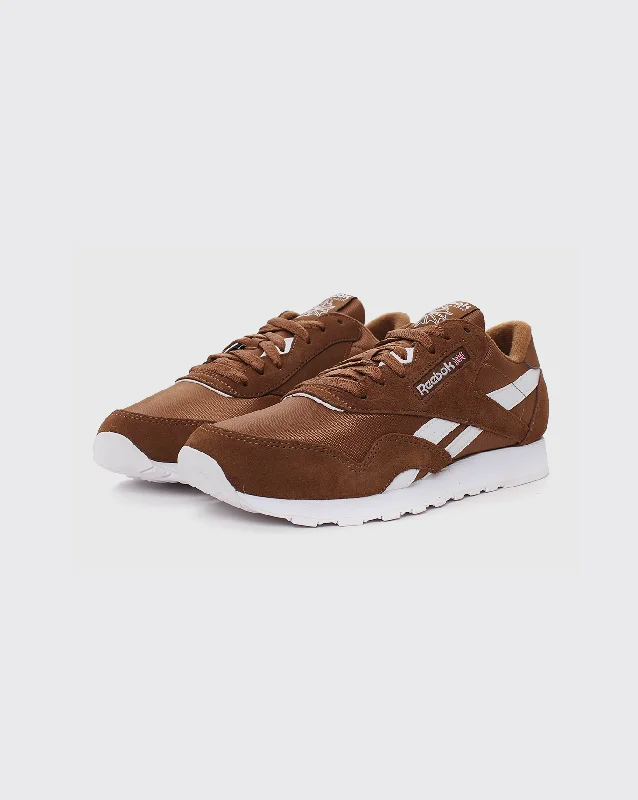 Reebok CL Nylon Shoe - Brown