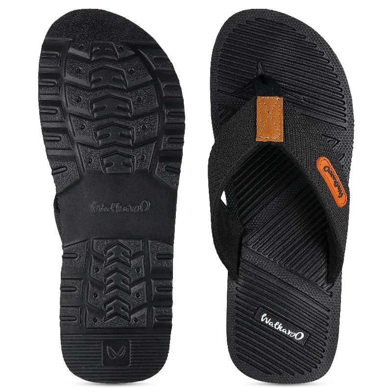 Walkaroo Men Flip Flop  - WC4276 Black