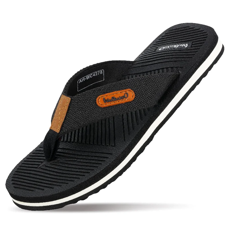 Walkaroo Men Flip Flop  - WC4276 Black