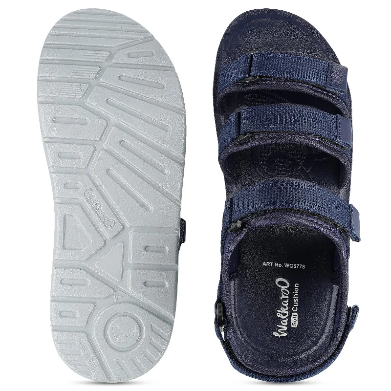 Walkaroo Men Sandals  - WG5778 Blue