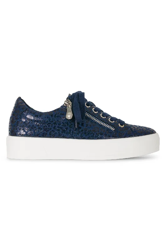 White Sole Lunar Sneaker | BLUE | CHARM AB