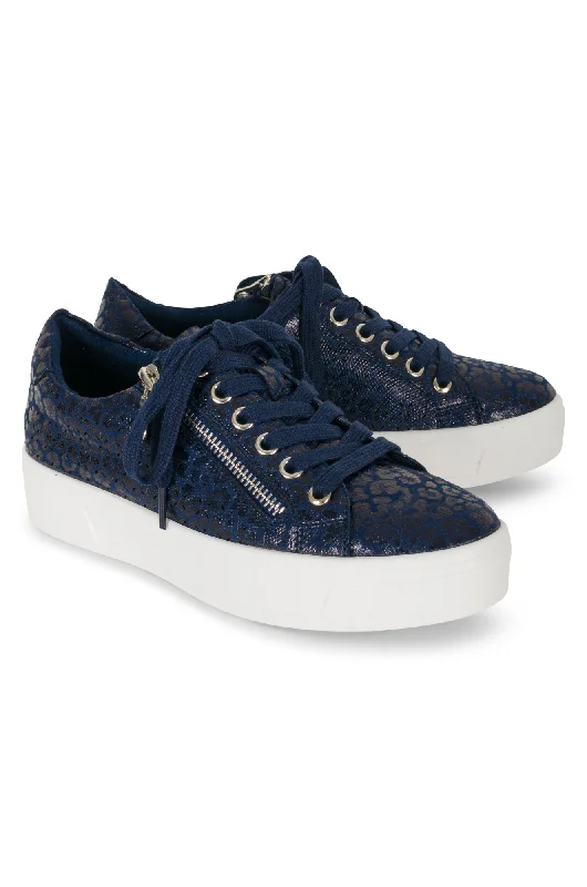 White Sole Lunar Sneaker | BLUE | CHARM AB