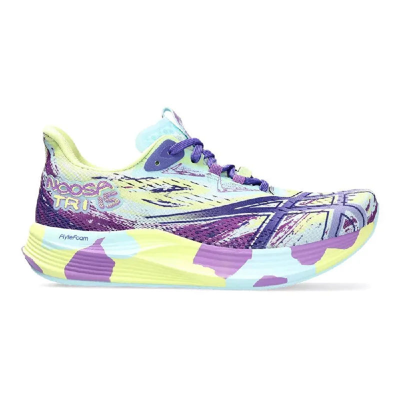 Women's Asics Noosa TRI 15, Glow Yellow/Palace Purple, 11 B Medium