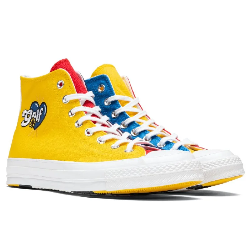 Converse x GOLF le FLEUR Chuck 70 Hi - Blue/Yellow/Red