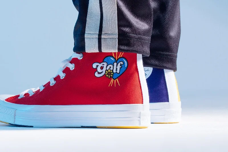 Converse x GOLF le FLEUR Chuck 70 Hi - Blue/Yellow/Red