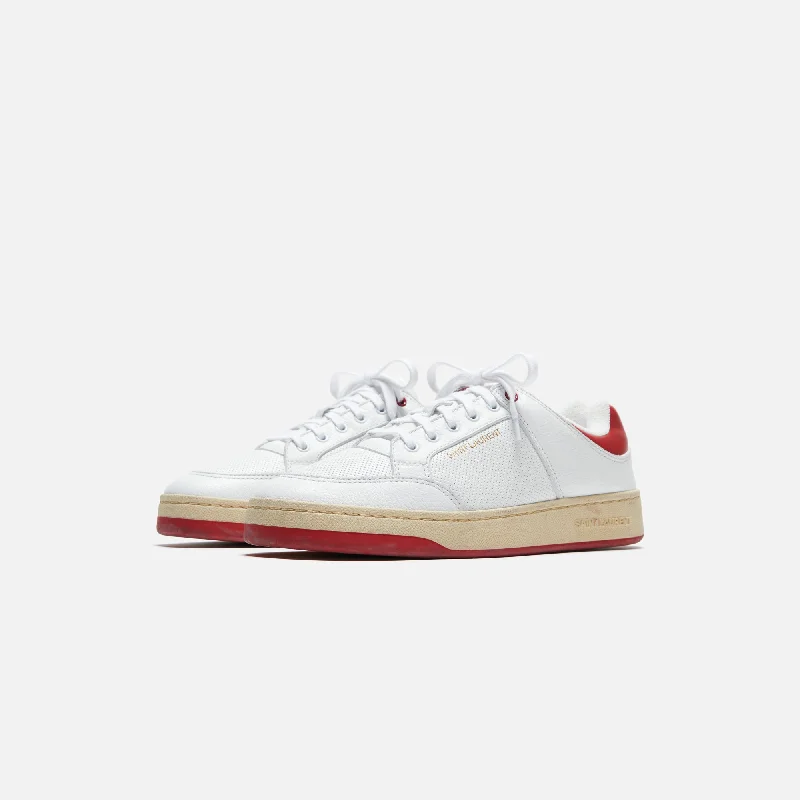 Saint Laurent SL/61 Sneakers - White / Vintage Red