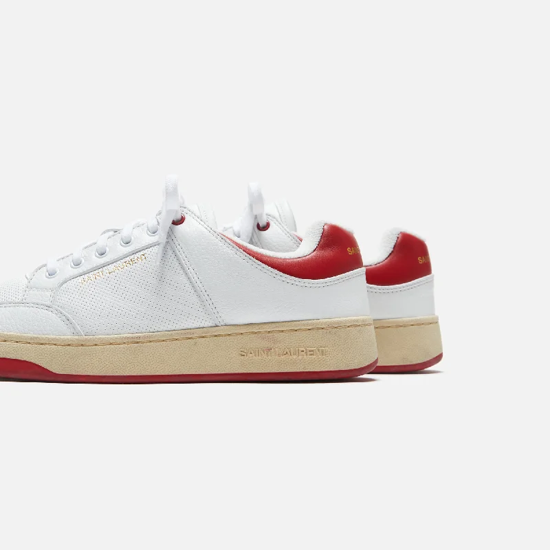 Saint Laurent SL/61 Sneakers - White / Vintage Red