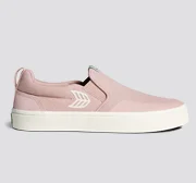 SLIP-ON PRO Rose Suede and Canvas Ivory Logo Sneaker Men